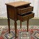 1950s Louis XVI style cherry wood bedside table