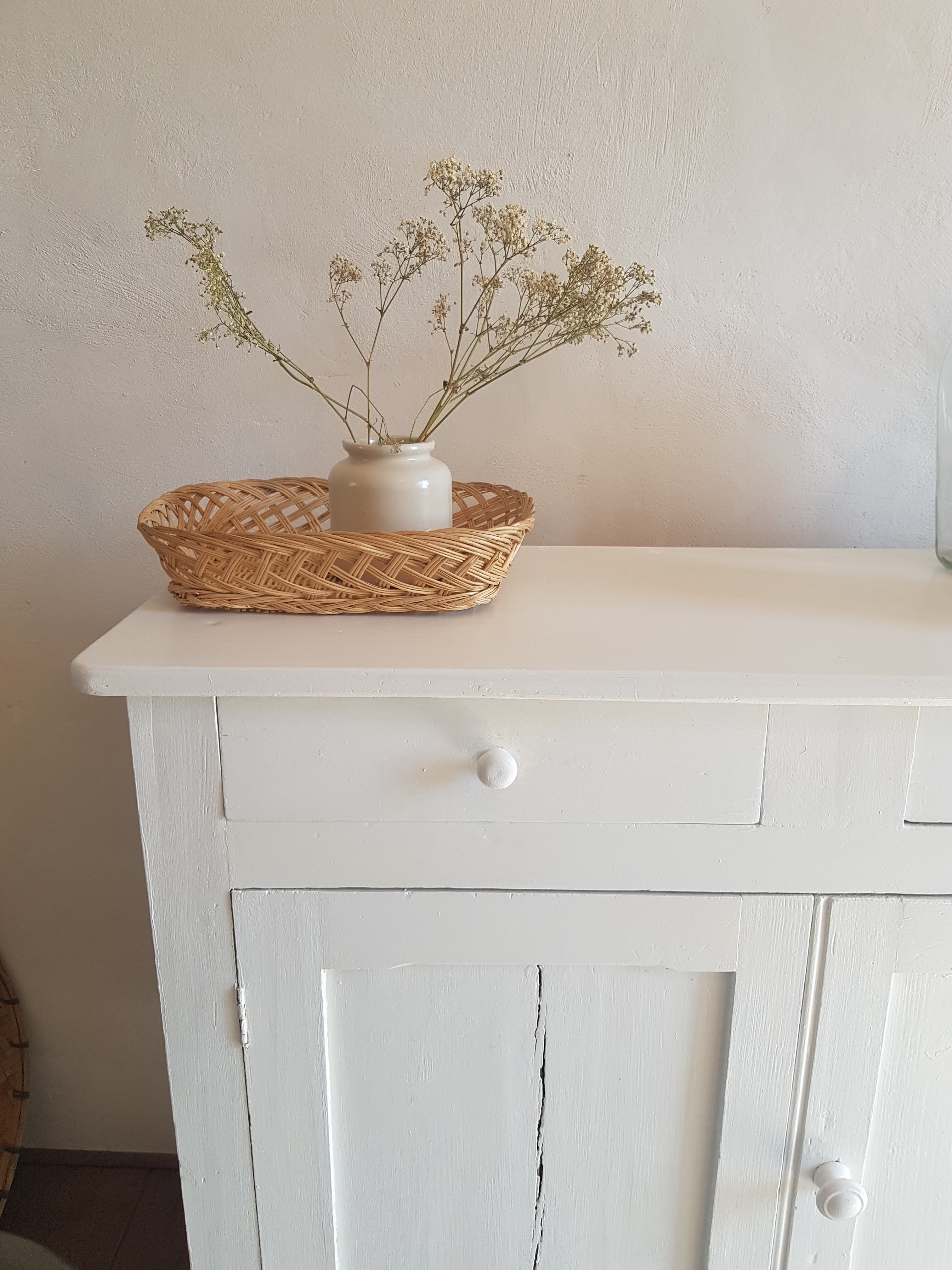 Old white Parisian buffet