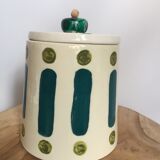 Hand-painted glazed ceramic box