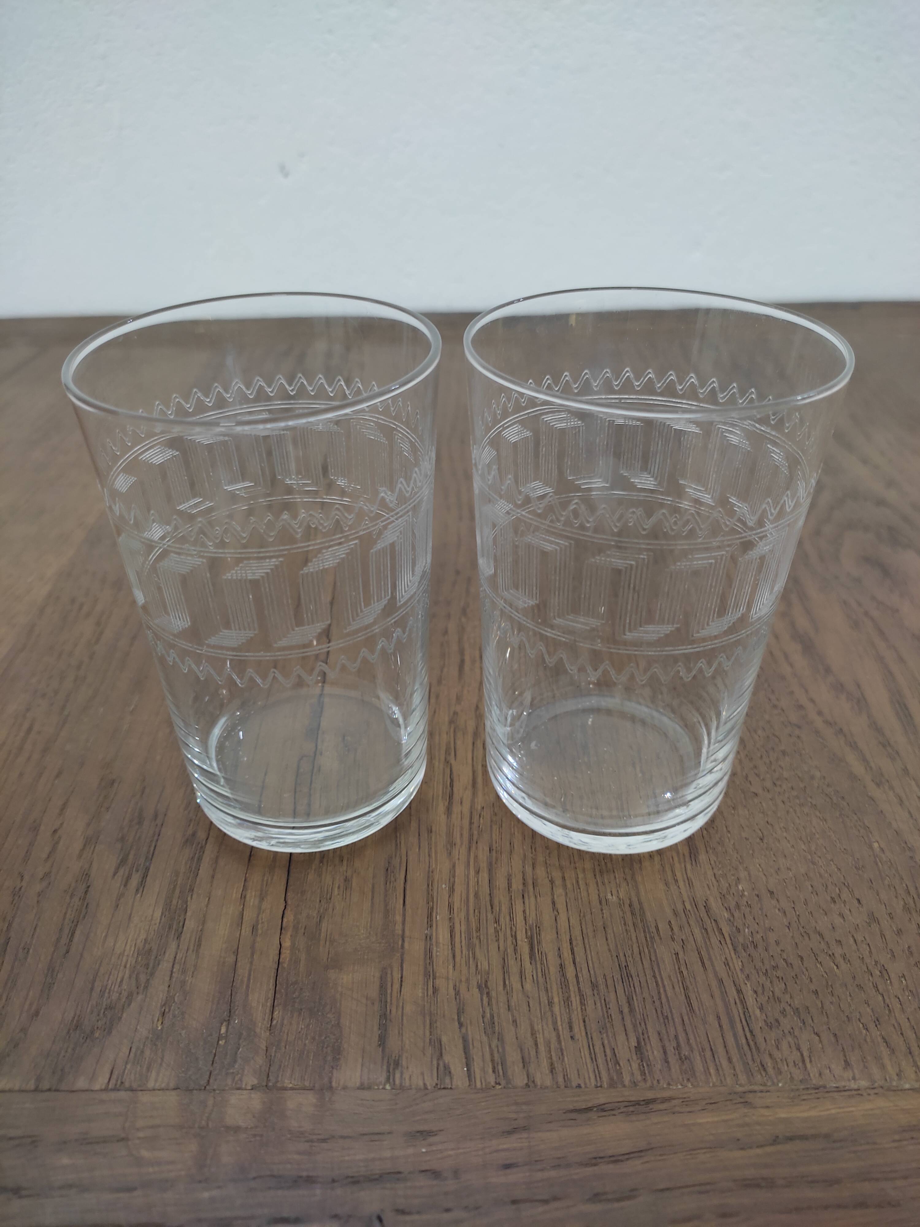2 old glasses