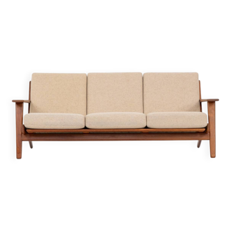 GE-290 3-seater sofa in oak by Hans J. Wegner for Getama