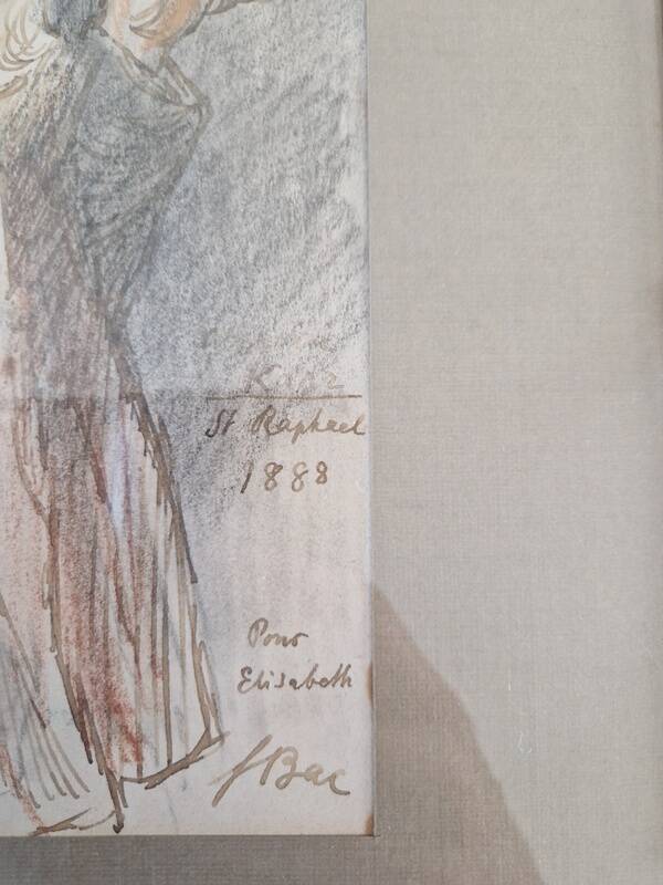 Ferdinand Bac (1859-1952) - Drawing in pastel, ink and charcoal on paper