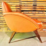 Caramel armchair from the 70s