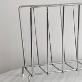 Silver metal bookend