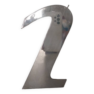 Luminous stainless steel number