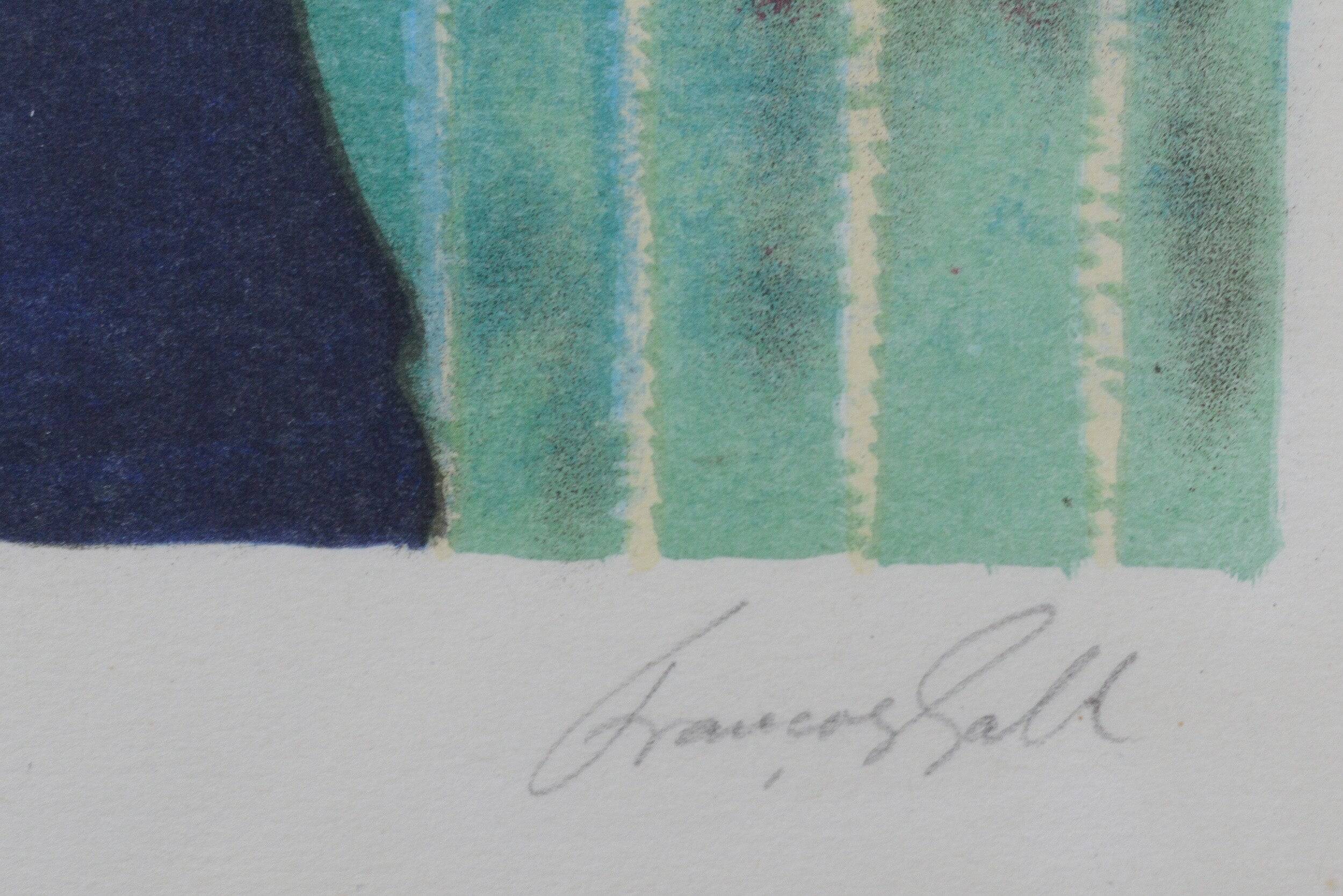 Horse races at Auteuil - Lady with hat - François Gall