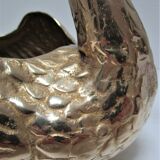cache brass pot zoomorphic vintage swan