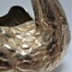 Cache pot laiton zoomorphe cygne vintage