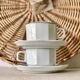 Set of Sarreguemines breakfast cups