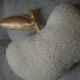Berceau en rotin osier vintage design scandinave rétro lit de poupée jouet ancien