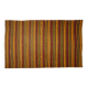Grand Turkish Vintage Kilim Striped Red and Yellow 326 x 196 cm