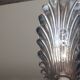 Pair of solid silver and crystal salt cellars