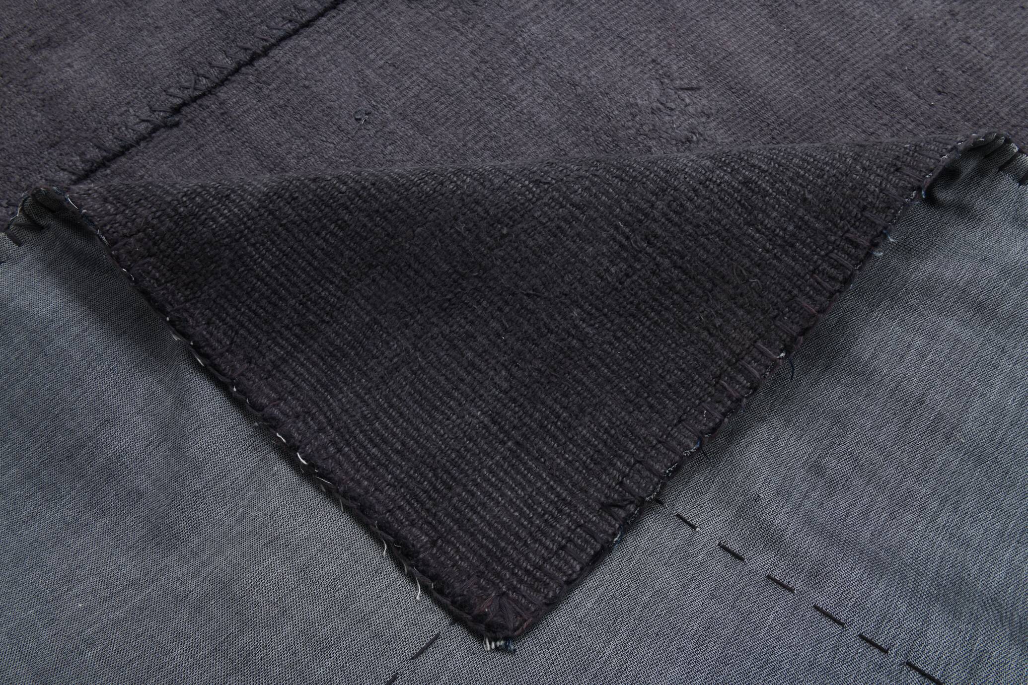 Tapis Kilim vintage surdimensionné gris cendré 8x10, 245x306 cm