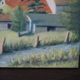 Oil on landscape canvas