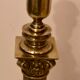 Pied de lampe ancien colonne en bronze