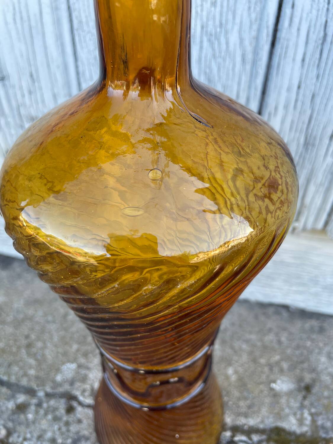 Bouteille empoli couleur ambre