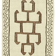 Turkish Handwoven Vintage Herki Kilim 110 cm x 356 cm