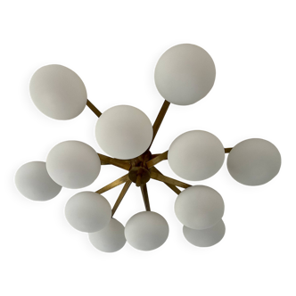 Stella 12 opaline light fixture