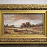 Charles Ledaic – Animated Landscape – Oil on panel -