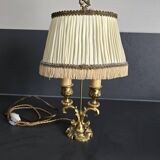 Louis XV style bronze candlestick hot water bottle lamp