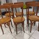 Suite of 6 Chairs by Bistrot Baumann vibtage 1920s