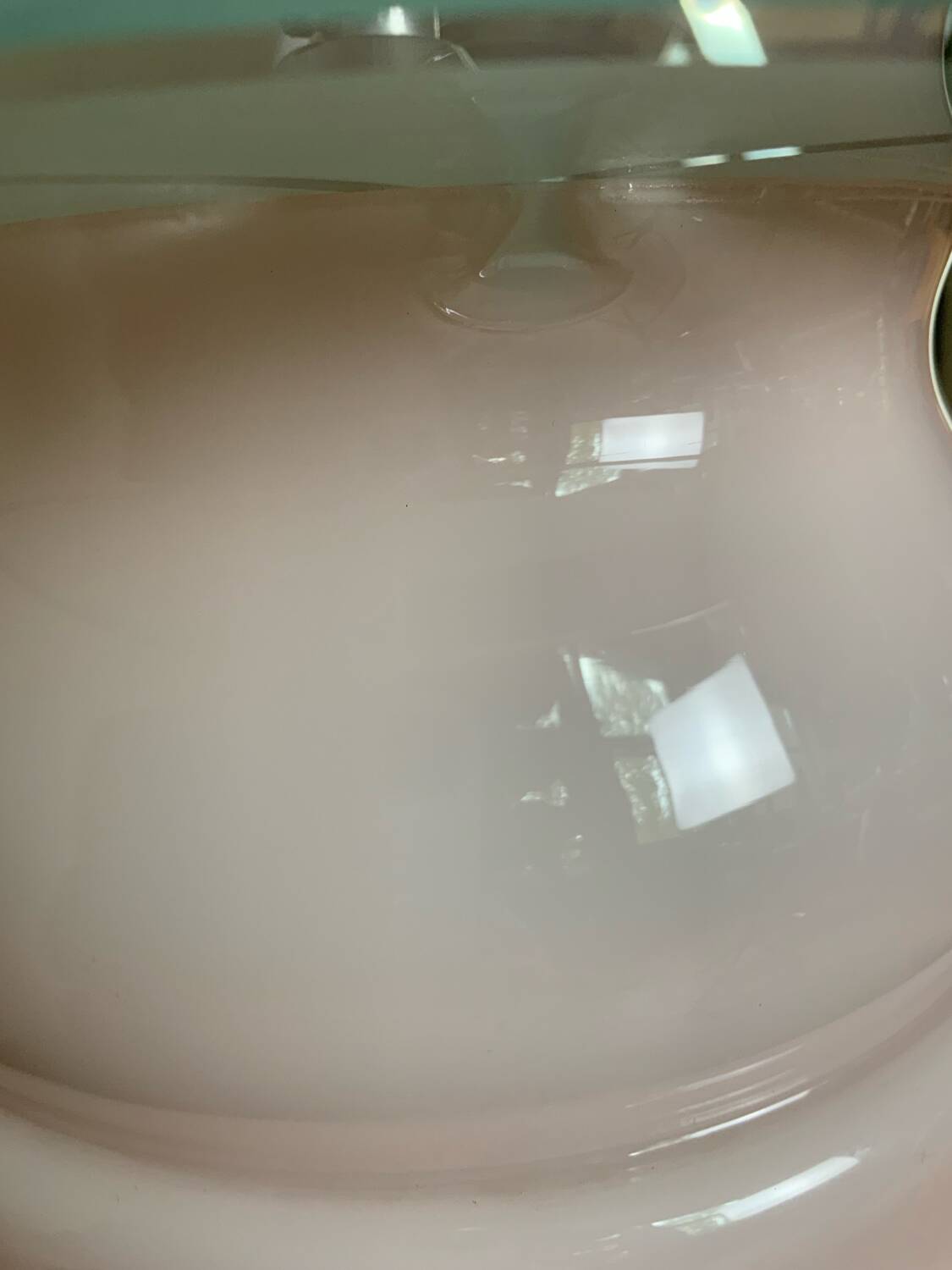 Pink opaline pendant light