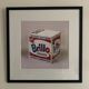 Affiche pop art original vintage réédition d’andy warhol « brillo box 1964 »