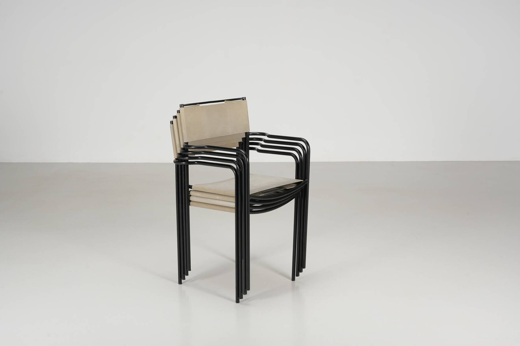 Ensemble de 4 chaises Alias de Giandomenico Bellotti circa 1980