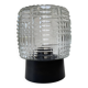Vintage 1960s moulded pressed glass wall light
