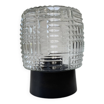 Applique vintage années 60 verre pressé moulé