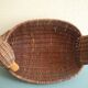vintage rattan wicker duck basket