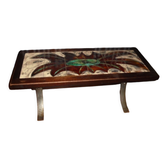 Coffee table Vallauris 1960 ceramic