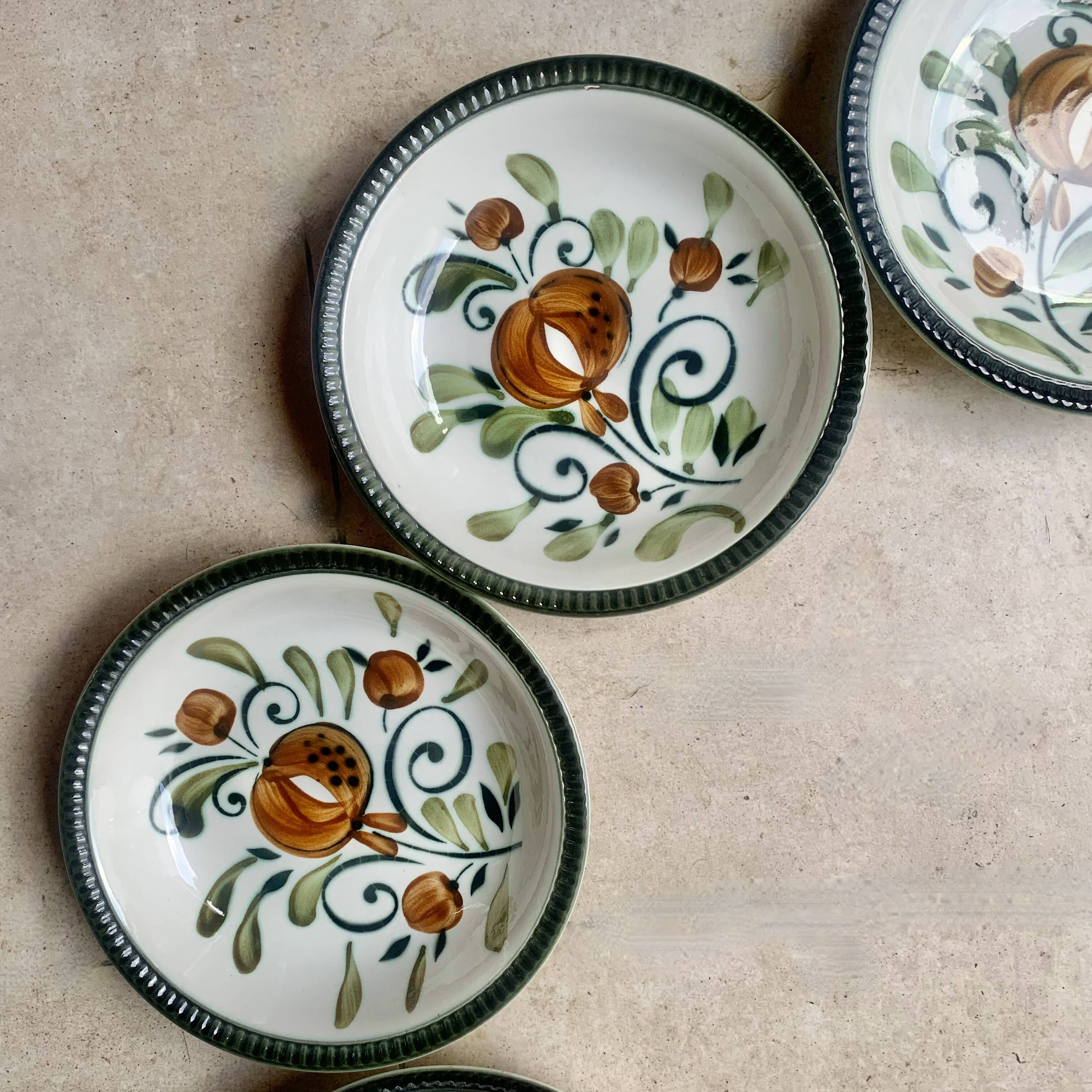 Set of 8 Boch La Louvière soup plates - Argenteuil series
