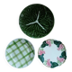 3 mismatched vintage dinner plates