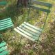 Sept chaises de jardin anciennes