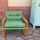 Vintage pine armchair