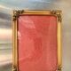Vintage Metal Picture Frame 23 cm x 17 cm CONVEX glass