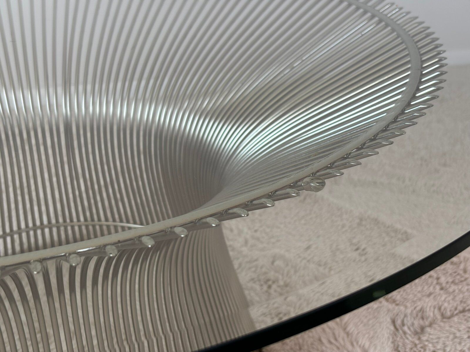 Wire frame coffee table by Warren Platner for Knoll, 1960s
