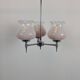 Vintage lustre in pink opaline – Three lights for a subdued atmosphere