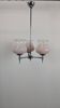 Vintage lustre in pink opaline – Three lights for a subdued atmosphere