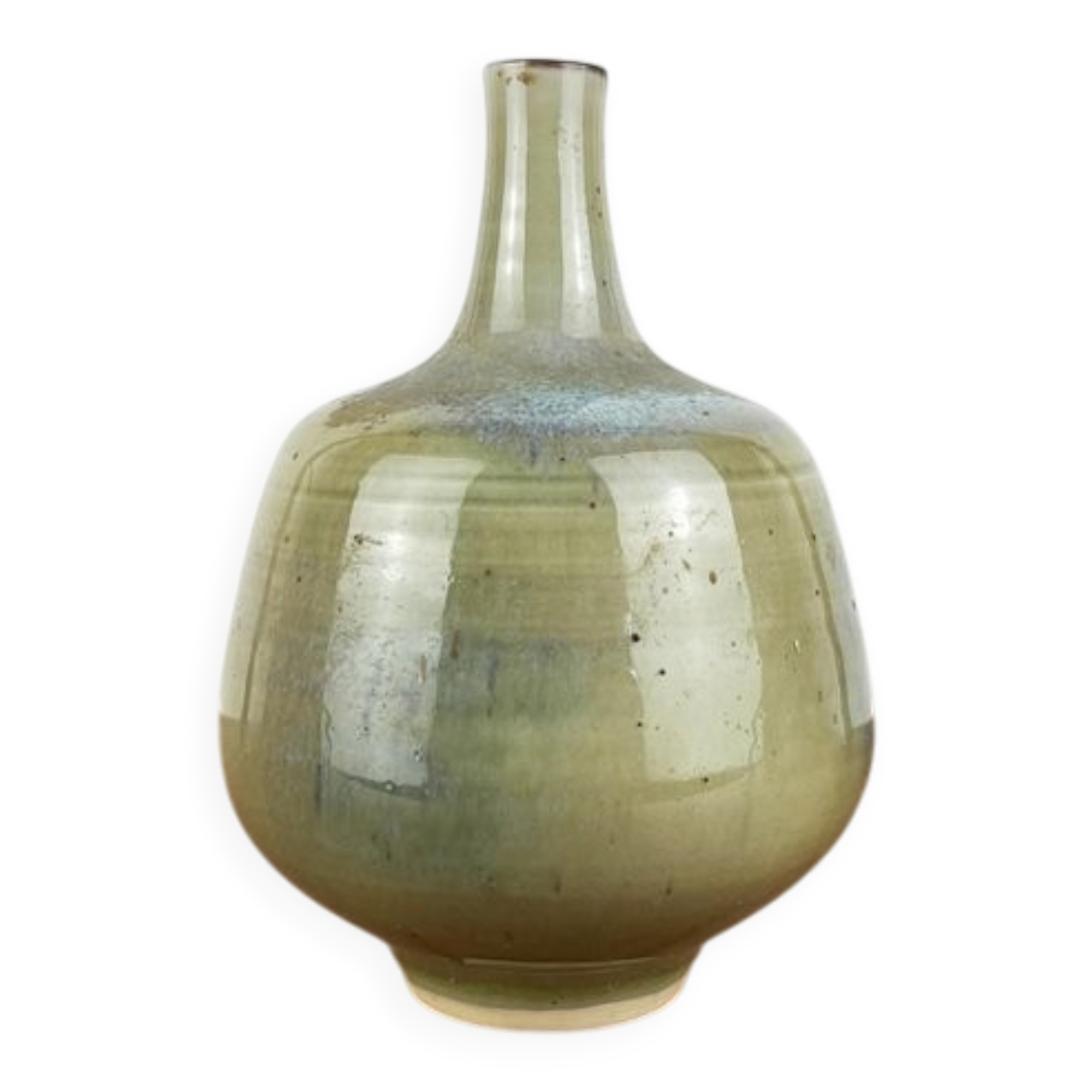 Mid-century German studio pottery vase by Görge Hohlt for Werkstatt Hohlt, Katzbach, 1960s.