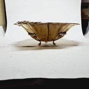 Art Deco hammered bowl on stand, Germany, 1930s