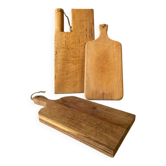 Planches à découper en bois anciennes