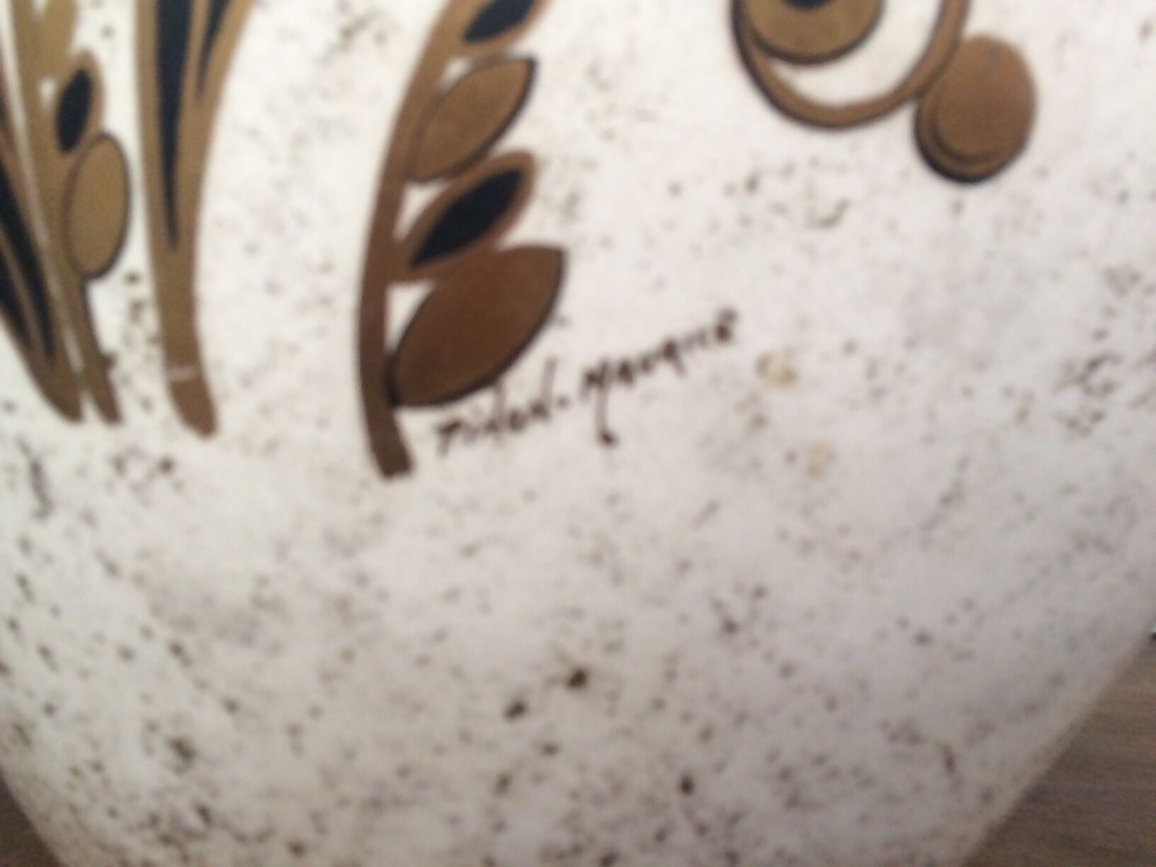 Art deco vase signed Maurice Pinon