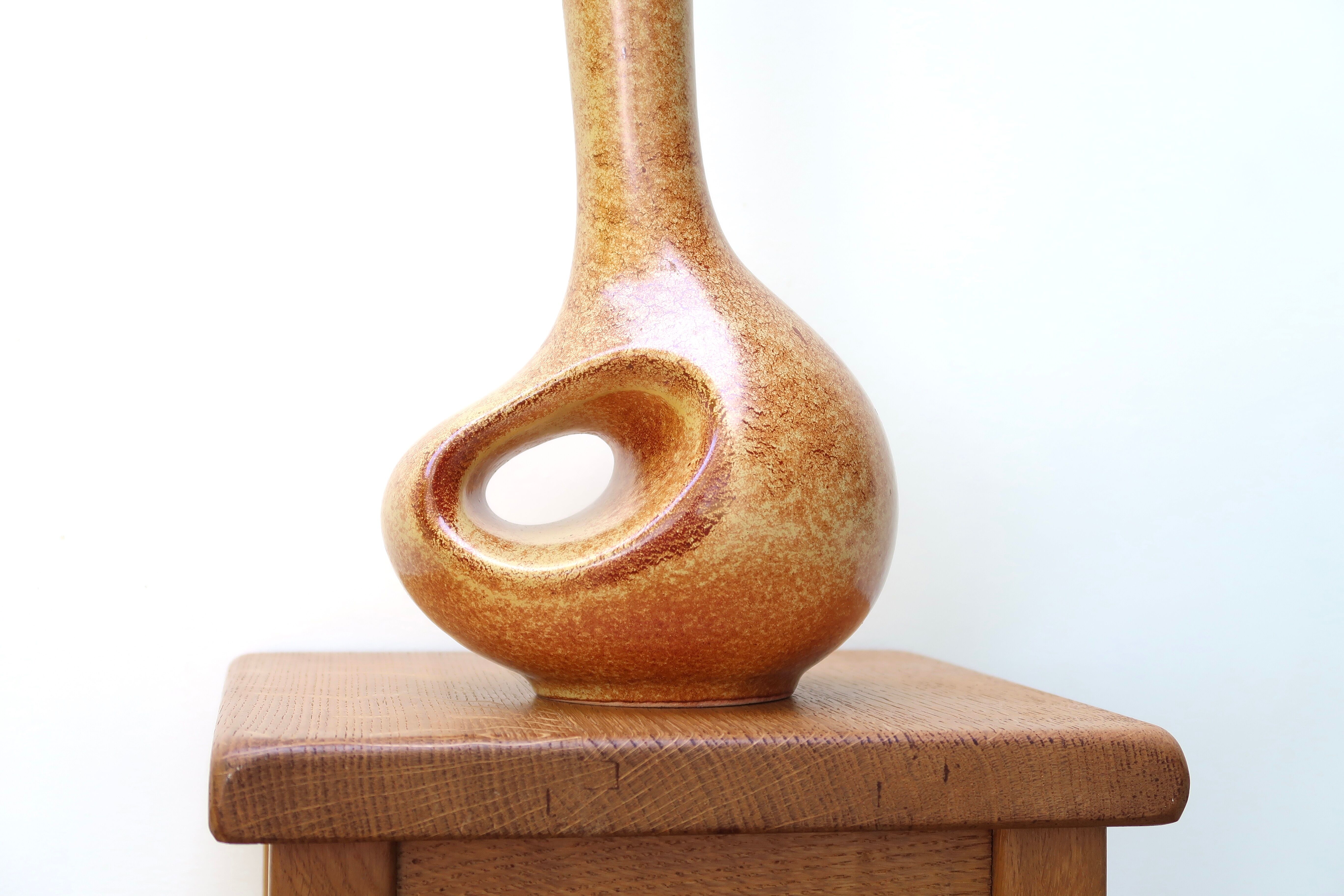 Ceramic vase by Roberto Rigon for Bertoncello, 60s