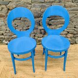 Paire de chaises Baumann modèle mouette