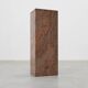 Rectangular red granite pedestal, Belgium, 20th century