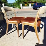 Pair of Baumann gondola chairs