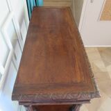 Ancien-Desserte-Console-Meuble de présentation-Henry II-fin xixème