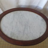 Oval pedestal table